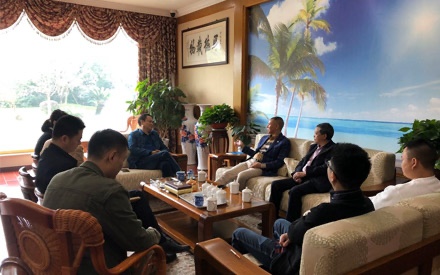 四川省“一帶一路”促進會會長林忠清一行專程到四川森普管材股份有限公司交流考察！